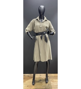 SUKIEKA KOSZULOWA Z PASKIEM